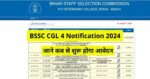 BSSC CGL 4 Notification 2024 Age Limit Application Fee Eligibility