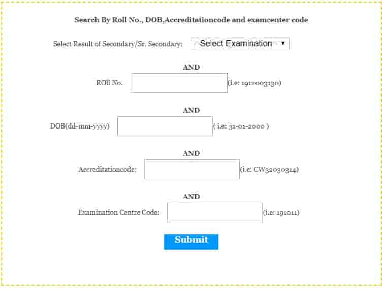 BBOSE Secondary Examination Resultq