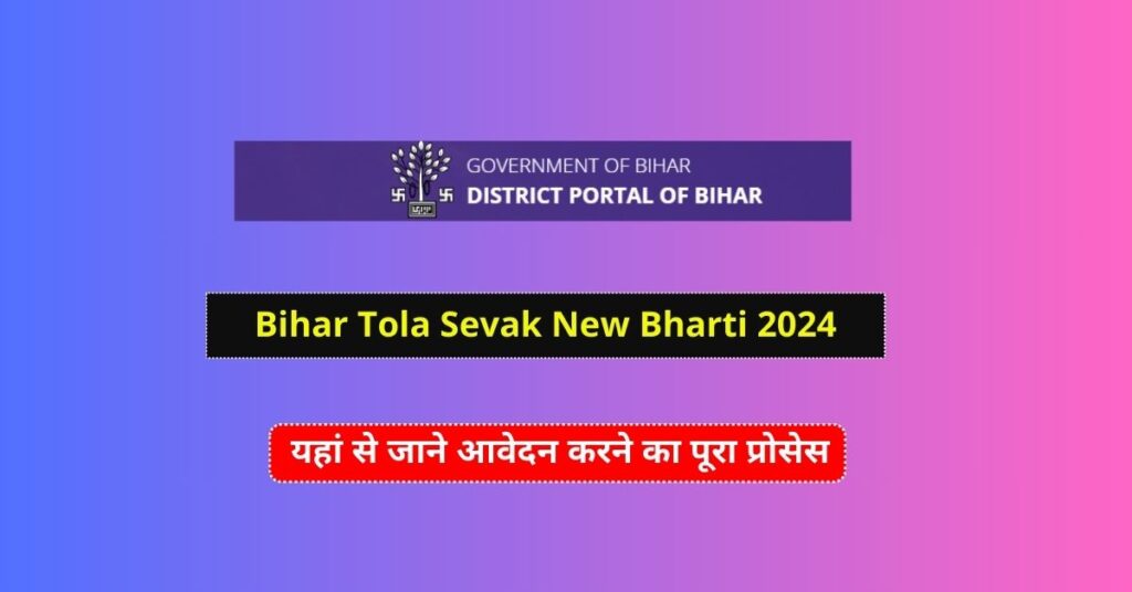 Bihar Tola Sevak New Bharti 2024