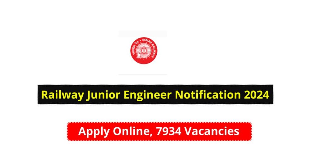 Railway Junior Engineer Notification 2024