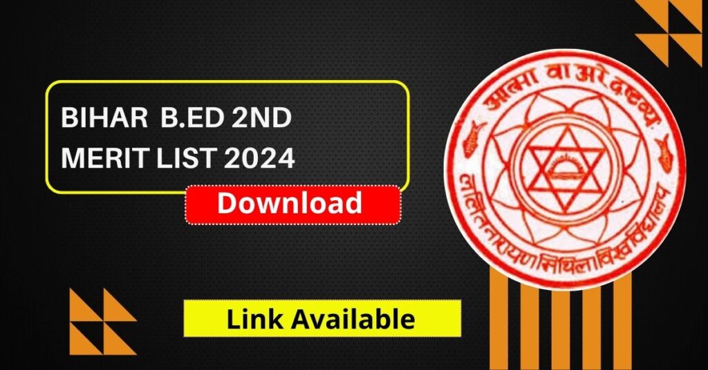 Bihar B.Ed 2nd Merit List 2024