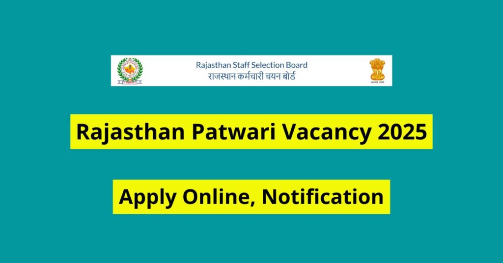 Rajasthan Patwari Vacancy 2025